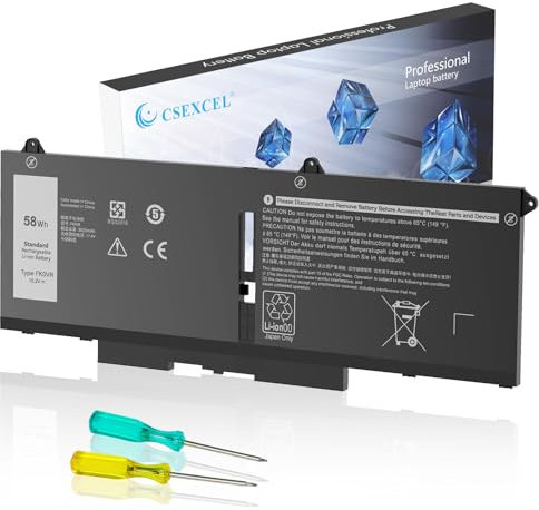 FK0VR Laptop Battery for Dell Latitude 7530 7430 7330 5530 Latitude5530 2-in-1/7330 2-in-1/7430 2-in-1 P133G P134G P135G Series FKOVR HSTNN-UB7A 01VX5 293F1 404T8 51R71 8H6WD 8P81K