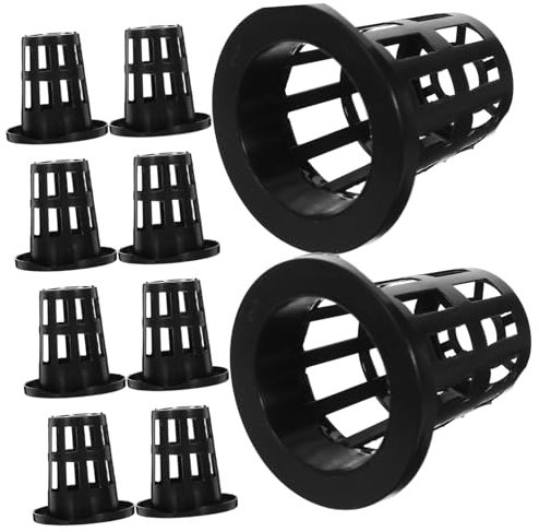 SEWOART Lot de 50 Pots en Filet pour Culture Hydroponique Paniers De Plantation en Plastique Gobelets en Maille Jardinage Intérieur/extérieur