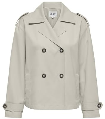 Onlhannah Short trenchcoat Otw, Moonbeam, M