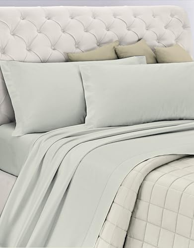 Sängset i bomull, 100% bomull som andas fritt från skadliga ämnen, kvalitetscertifierad standard 100 av OEKO-TEX Förtroende för textil, 1 halv säng, COL BEIGE, designad i Italien