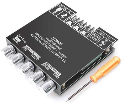 GERUI Amplificador de audio ZK-MT21 2.1 Channel Bluetooth Digital Power Amplifier Board