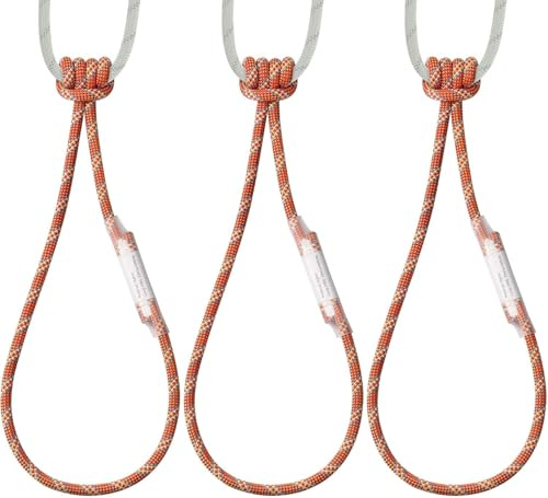 KINGTLE 10mm Nylon-Prusikschlinge, Vor Seon– 23 kN/5171 lb Bruchlast, Unisex Prusik Schlinge Ideal für den täglichen Gebrauch beim Baumschnitt (10mm, 60cm)