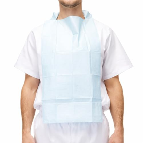Pack 100 Baberos - Baberos Adultos - Babero - Babero Adulto Impermeable - Pitets Calçotada - Pitet Calçots - Babetes - Baberos Desechables Adultos - Pitets Desechables - Pitet Adulto - Babete Calçot