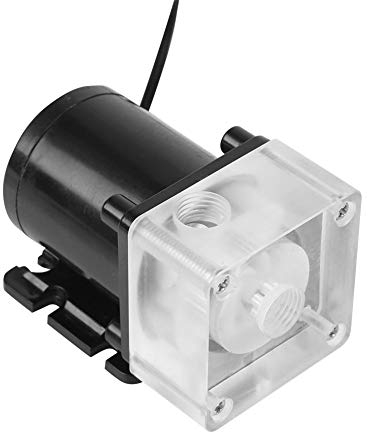 DC 12V Bomba de Agua PC Ultra-silencioso, 10W 500L/H,Bomba de Agua Roscada G1/4 para PC CPU de Refrigeración Líquida
