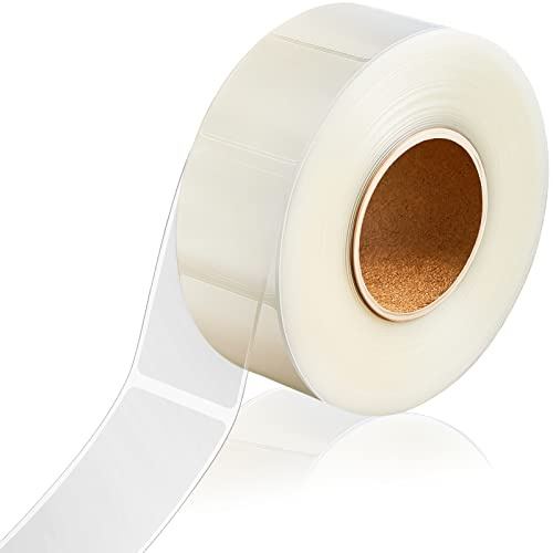 Zonon 500 Pcs Clear Labels Label Protector Clear Stickers Wafer Seals Waterproof Labels for Protecting Barcodes, Numbers and Stickers (3.14 x 1.18 Inch,Rectangle)