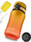 My Vesperbox – Minny - Kinder Trinkflasche auslaufsicher – 350ml – mit Strohhalm oder Sieb - leichte Tritan Wasserflasche - BPA frei - für Kindergarten, Schule (Rot - Orange 350ml)