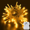 BOLWEO LED Lichterkette Batterie mit Timer, 3m 30LED Warmweiß IP65 Wasserdicht Innen und Außen Lichterketten für Weihnachten,Halloween,Schlafzimmer,Party,Hochzeit