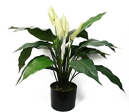 Leaf Large Artificial Stargazer Style Lily Plant,60cm