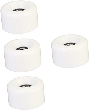 Yardwe 4 Stück Schuhrad Rollen Für Skateschuhe Zweireihiges Rad Radlager Skateboard-Rad Wathosen Zum Angeln Skating-räder Rollen Für Inline-Hockey Vier Räder Weiß Pu Polyurethan-Rad