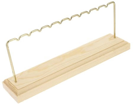 AOKWAWALIY Présentoir À Boucles Oreilles Bois Avec Base Stable Organisateur De Bijoux Moderne Pour Table De Chevet Et Décoration