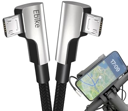 PAXO 15 cm Micro USB Ladekabel kompatibel mit Bosch Smartphone Grip, Micro USB Kabel, passend für Bosch Smart System Fahrradcomputer: Smartphone Hub, Grip & Cobi Bike