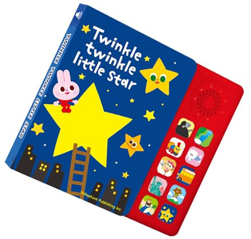 Libro di fiabe musicale per bambini, 23 x 21 x 3 cm, modulo audio in carta, collezione di canzoni educative con pulsanti interattivi, illuminazione creativa inglese per giovani studenti e tempo di