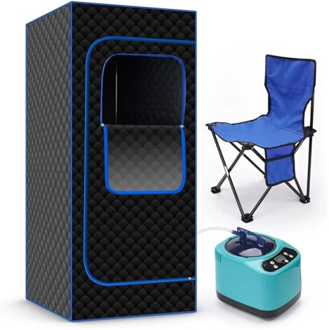 Sauna Portátil - En Casa SPA Casero for Relajación, Vaporizador De 3 Litros Y 1100 Vatios Caja Gran Espacio con Control Remoto Pilates(70x34 x34)