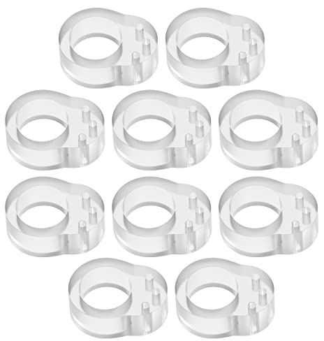 Mitavo Paracolpi Porte Set da 10, Protezione per Maniglie di Porte e Finestre, Fermaporta Trasparenti, Fermi Porte per la Protezione delle Pareti