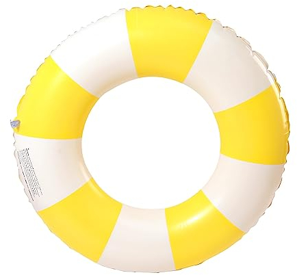 Schwimming Ring Erwachsene, Luftmatratze Schwimmreifen Aufblasbar, Aufblasbare Schwimmbecken Schwimmer, Schwimmring Röhre Für Sommerpool Party (gelb)