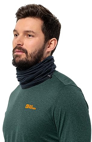 Jack Wolfskin Unisex Merino NECKGAITER Winter-Schal, Night Blue, Standard