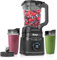 Ninja Detect Power Blender Pro Blender with BlendSense Technology for Smoothies, Food, Compact, Personal Portion, 1,800 Watts of Power, 2.1L Jug, (2) 0.71L Cups, Black, TB301