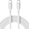 65W USB C auf USB C Kabel Weiß, Lang 3M Ladekabel USBC Schnellladekabel für iPhone 15 Pro, für iPhone 16 Pro Max, MacBook Pro/Air, iPad Pro, Samsung Galaxy S24