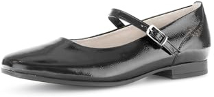 Gabor Ballerines plates à lanières pour femme, meilleur ajustement, Noir 97., 38 EU