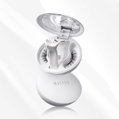 WOSADO Soft Magnetic Eyelashes Kit with Applicator, [Tulip] 22mm Reusable Glue-free Wispy Magnetic Lashes, Cruelty-free False Lashes, Waterproof, Lightweight, Suit for Heavy Makeup