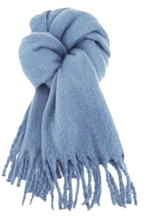 Generisk mössa halsduk gul Glory Max unisex vinterhalsduk, enfärgad, känns mjuk, klassisk, 90 servisservetter, Bu1, One size