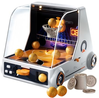 Gioco Di Basket Da Tavolo - Giocattolo Di Tiro Da Tavolo 22,2x15,7x15 Cm, Mini Giochi Sportivi Con Palla Da Lancio Per Bambini Adulti | Set Di Palloni Da Basket Da Scrivania Per Interni Per Il