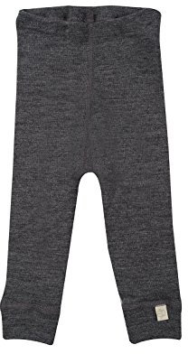 Dilling Baby Leggings aus 100% Bio-Merinowolle Dunkelgrau meliert 62