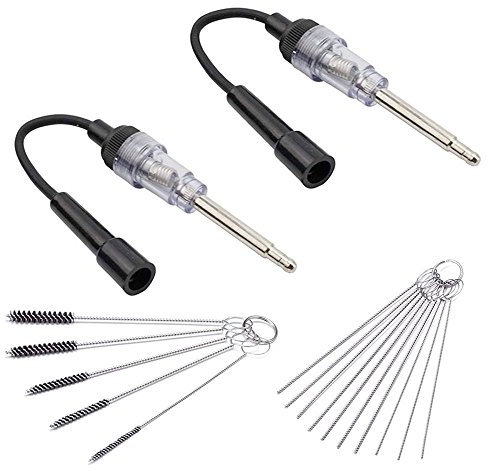 Morange in-Line Spark Plug Engine Ignition Tester with Carb Carburetor Cleaner Kit, 6-12V Pick Up Coil Armature Diagnostic Detector Tool for Automotive Car Lawnmower Internal External Engine