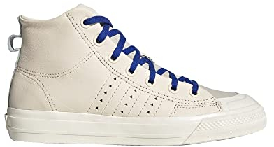 adidas Men's X Pharrell Williams Nizza HI Casual Shoes (Neutral/Royal Blue, Numeric_6_Point_5)