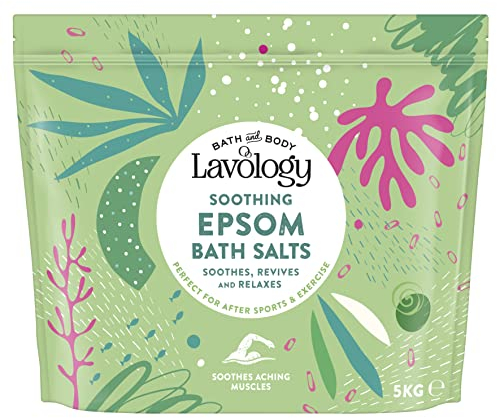 Sali da Bagno Epsom di Lavology - 5kg - Tutti Ingredienti Naturali - Lenitivo, Rilassante