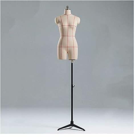 Manichino da Sartoria Manichino Sartoriale Busto Donna Per Cucire Vestiti, Struttura Della Gamba Divisa Busti Sartoriali Con Supporto Regolabile In Altezza Per L'esposizione Di Abbigliamento Altezza R