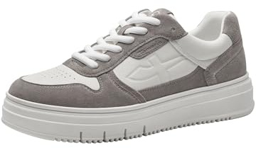 Tamaris Damen Sneaker Wechselfußbett; White/Grey, EU 41