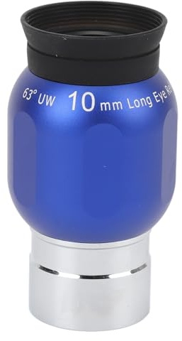 Ocular de Telescopio de 10 Mm, Ocular Gran Angular, para Telescopios Astronómicos de 1,25 Pulgadas, con Lente Totalmente Multicapa para Imágenes Claras y Detalladas