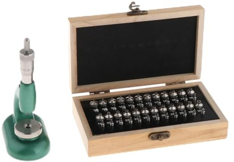 APLVFFZH 48 pezzi Set di strumenti per la riparazione degli orologi Apribottiglie con vite micrometrica Strumento per gioielli da orologiaio