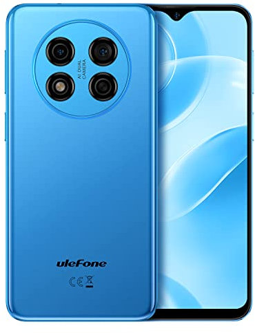Ulefone NOTE 15 Mobile Phone Unlocked, 3-Card Slot, Quad Core 5GB+32GB, DUAL SIM-Free Android 12 Smartphone, 6.22'' HD+ Screen, 8MP+5MP Camera, 4000mAh Battery, Face Unlock GPS Blue