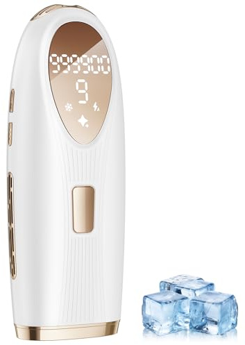 TIIMAGIC IPL Laser Hair Removal Device for Women Men Ice Cooling, White