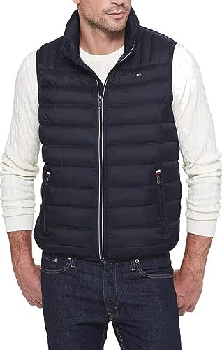 Tommy Hilfiger Legacy Gilet matelassé léger et pliable pour homme, midnight, Small