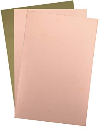 sourcing map 3Stk. Einseitige kupferkaschierte Laminat Leiterplatte FR4 300x200mm 11.81x7.87 Zoll 1.5mm Dicke DIY Prototyp PCB Tafel Namensschild