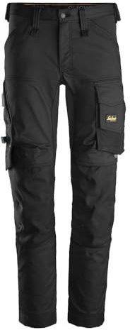 Snickers Workwear AllroundWork, 6341, Arbeitshose mit praktischen Taschen (Schwarz, 52)