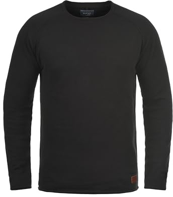 Blend BHJohn - Maglione da uomo a maglia fine con scollo rotondo, Nero (70155), XXXL