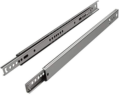 SOTECH 2 Paar (4 Stück) Teilauszug KT2-15-H27-L342-NF Höhe 27 mm, Länge 342 mm Schubladenauszüge belastbar bis 15 Kg