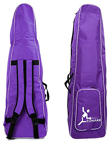 LEONARK Fencing Storage Bag for Epee Saber and Foil Equipment - Portable Backpack for Fencing Sword Suit and Mask (Purple)
