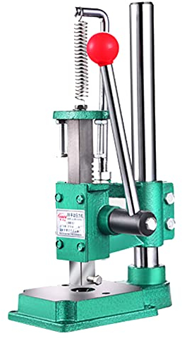 YAOYAOO Punzone Manuale Pressa, Punzonatrice Manuale Torchietto Multifunzione per Fori Goffratura Tacca in Pelle Alluminio Plastica Legno, Pressa Idraulica da Banco Pressione: 160kg/320kg