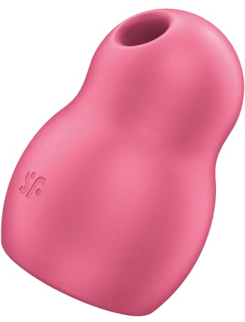 Satisfyer Pro To Go 1 Vibrator | Dual Motor | Kompakt & Wiederaufladbar | Wasserdicht (IPX7) | Druckwellenvibrator in rot | Sexspielzeug für Frauen
