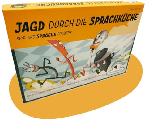 Jagd durch die Sprachküche – Logopädie Spiel zur Sprachförderung für Kinder ab 4 | Pädagogisches Lernspiel für Zuhause & Therapie