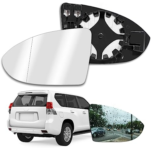 Spiegelglas Links Beheizbar Passend für Golf 7 Spiegelglas Links Fahrerseite Beheizbar Asphärisch mit Trägerplatte, Golf 7 Ersatzspiegel Außenspiegel OEM:V-W 5G0857522