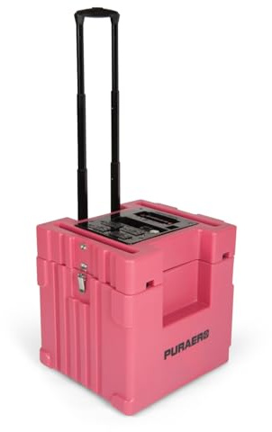 PURAERO Power Distribution Electrical Spider Box | ETL Certified | 48 Amps at 120 Volts | 25ft Extension Cord Rated at 30 Amps | Red