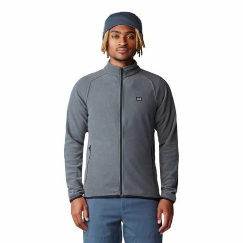 Mountain Hardwear Men's Microchill Full Zip Jacket, Volcanic Heather, Volcanic Heather, L