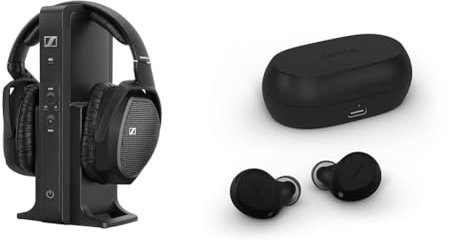 Sennheiser RS 175 Digitaler drahtloser Over-Ear-Kopfhörer & Jabra Elite 7 Active In Ear Bluetooth Earbuds - True Wireless Sport Kopfhörer
