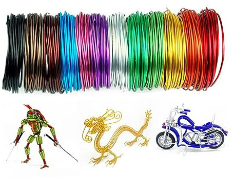 BESPORTBLE 5rollen Aluminiumdraht Diy Flexibler Metalldraht Basteldraht Für Gartenarbeit Perlenherstellung Bonsai-form